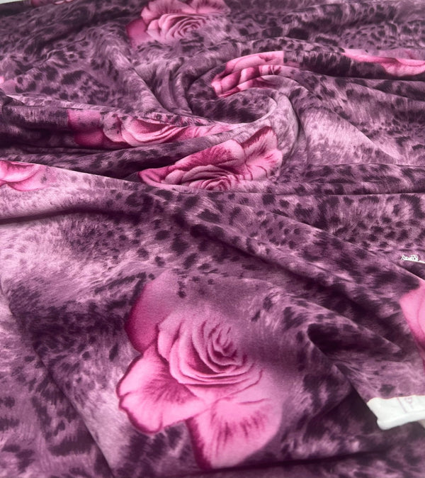 Purple Rose Super Soft Soft Touch 4 Way Stretch Fabric