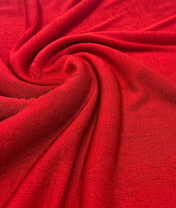 Red Acetate Slinky 4 Way Stretch Fabric