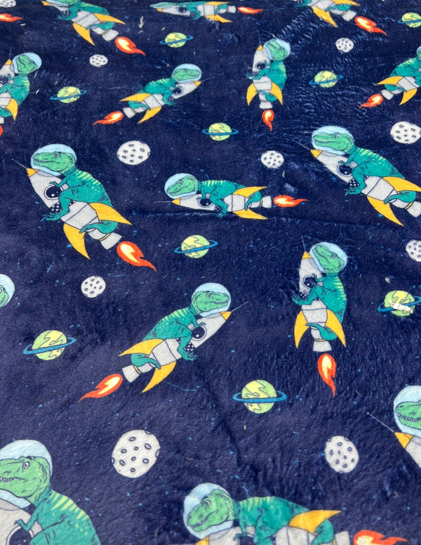Ride The Rocket Cuddle Fleece Fabric Blanket Loungewear