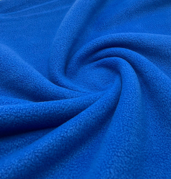 Royal Blue Plain Anti-Pil Polar Fleece Fabric Blanket Loungewear