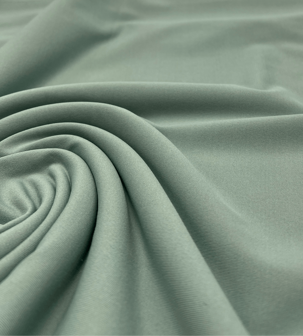 Sage Stretch Jersey 220GSM 4 Way Stretch Fabric