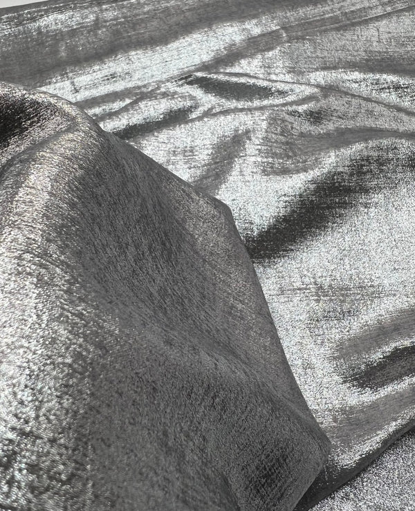 Silver Shimmer Lightweight Non Stretch Fabric