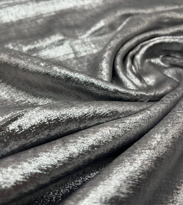 Silver Shimmer Lightweight Non Stretch Fabric
