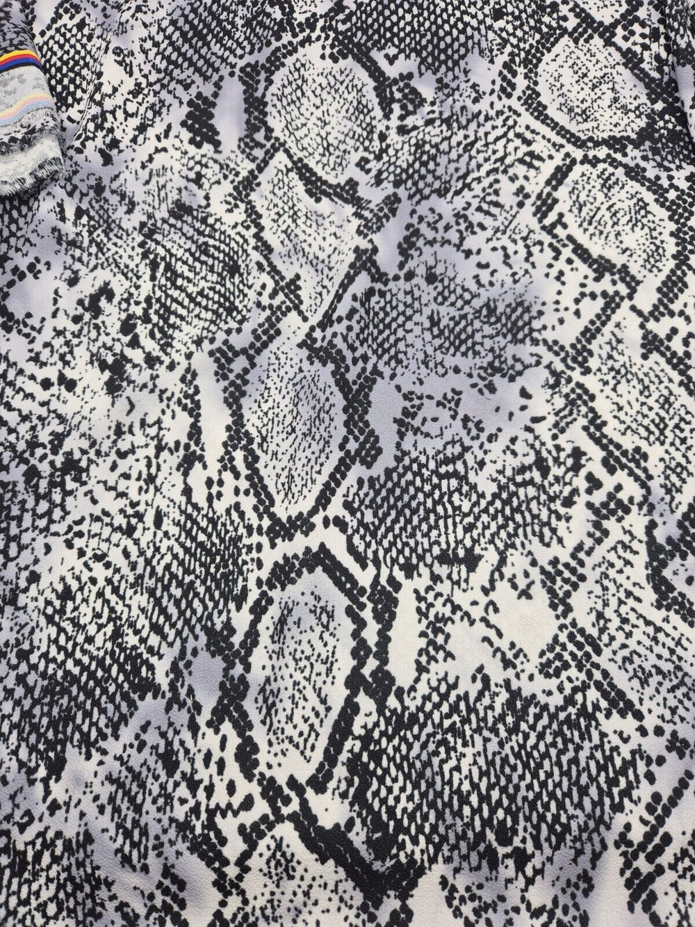 Snake Print Light weight Bubble Crepe Fabric