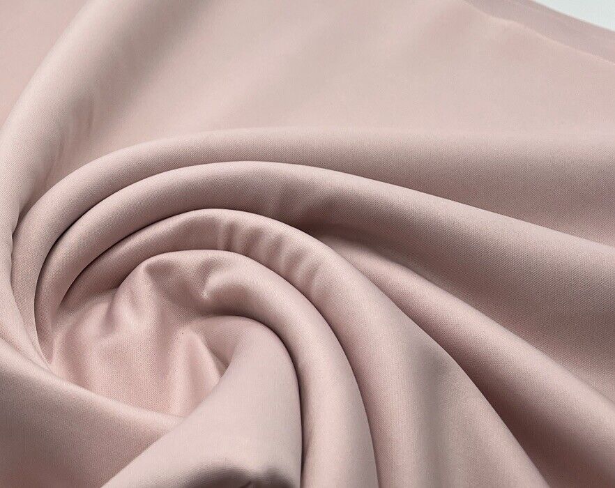 Soft Pink Plain Scuba 4 Way Stretch Smooth Jersey Fabric