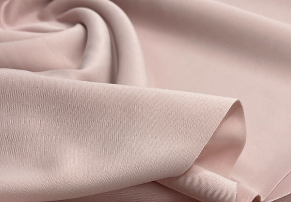 Soft Pink Plain Scuba 4 Way Stretch Smooth Jersey Fabric