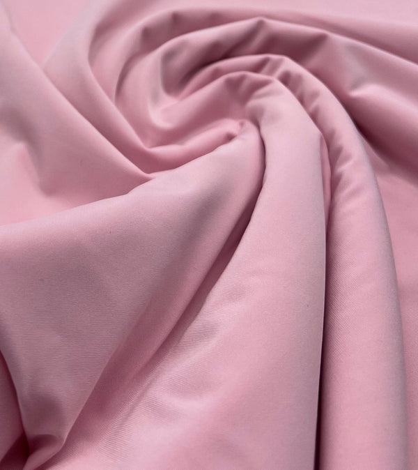 Soft Pink Plain Shiny Soft Touch Slinky 4 Way Stretch Fabric
