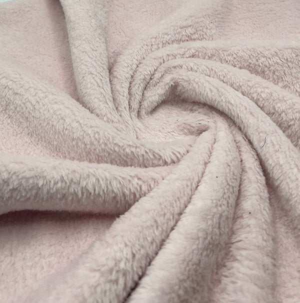 Soft Pink Super Soft Plain Cuddle Fleece Fabric Blanket Loungewear