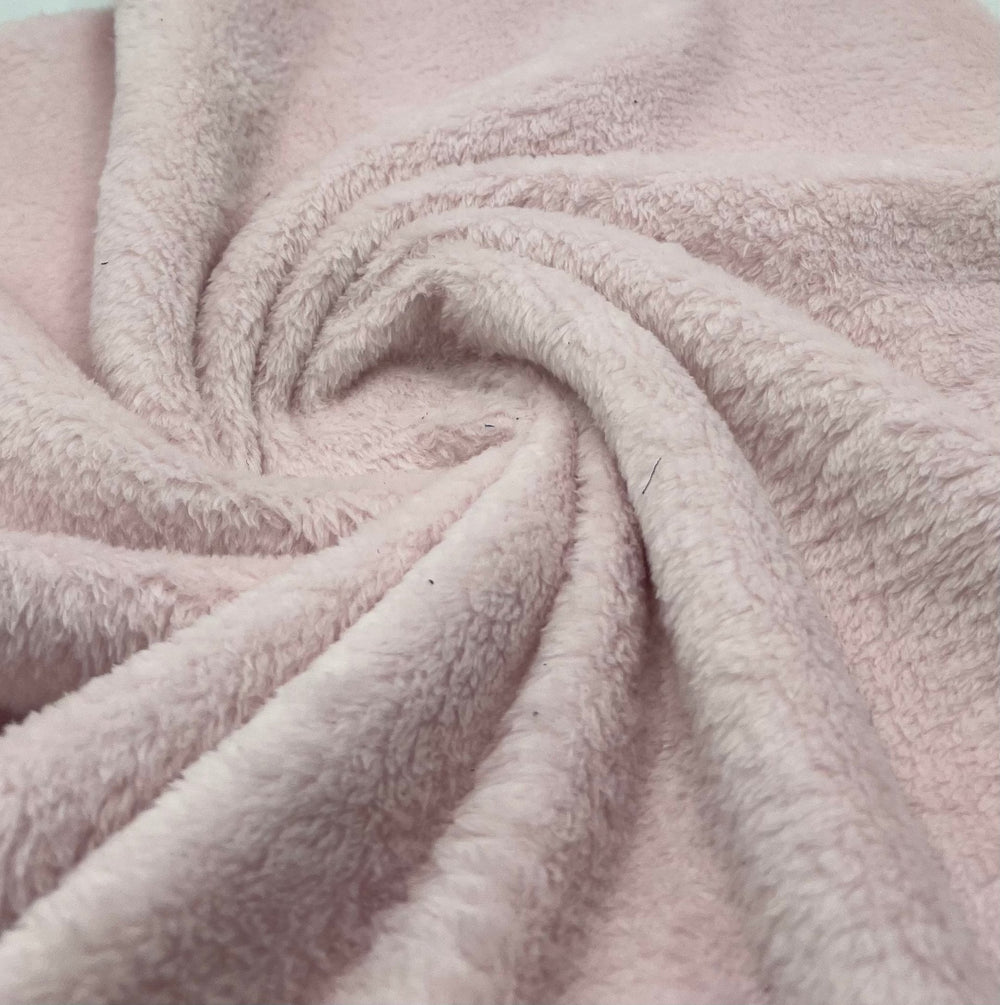 Soft Pink Super Soft Plain Cuddle Fleece Fabric Blanket Loungewear
