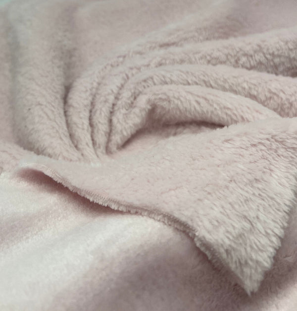 Ivory Super Soft Plain Cuddle Fleece Fabric Blanket Loungewear
