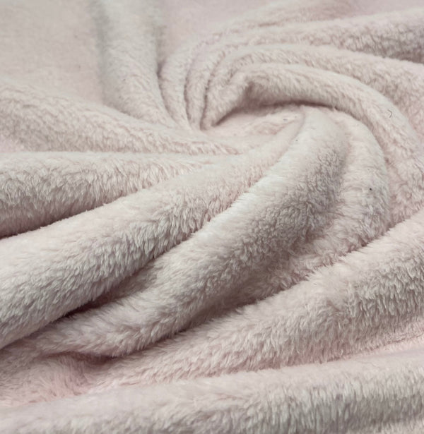 Soft Pink Super Soft Plain Cuddle Fleece Fabric Blanket Loungewear