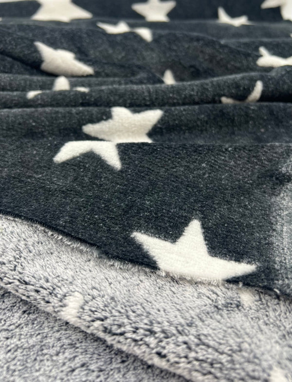 Stars Cuddle Fleece Fabric Blanket Loungewear