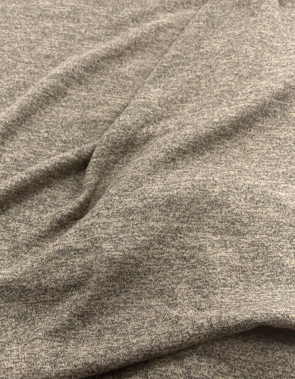 Stone Melange Knit Stretch Fabric