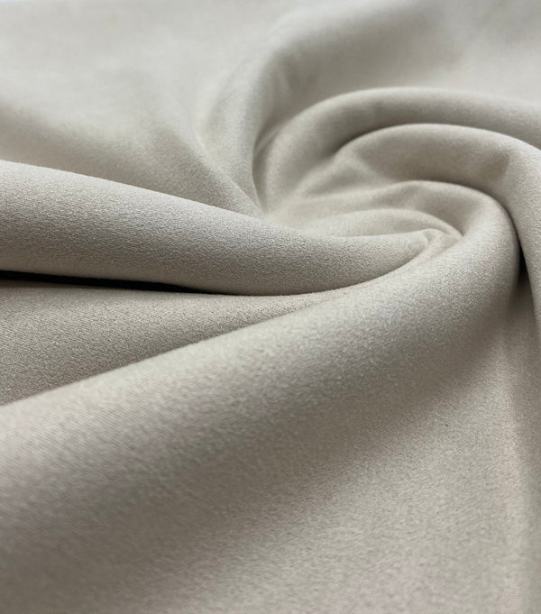 Stone Sand Scuba Suede Jersey Fabric 280GSM 2 Way Stretch