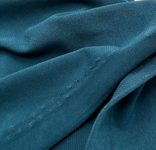 Plain Teal ITY Fabric 4 Way Stretch