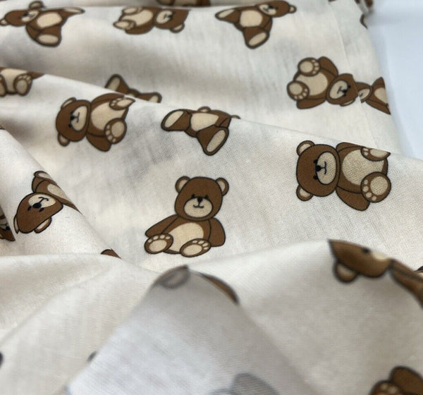 Teddy Bear Super Soft Spun Poly Stretch Fabric