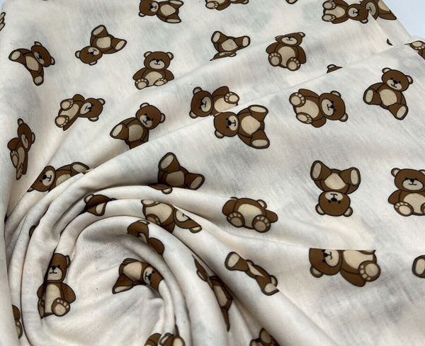 Teddy Bear Super Soft Spun Poly Stretch Fabric