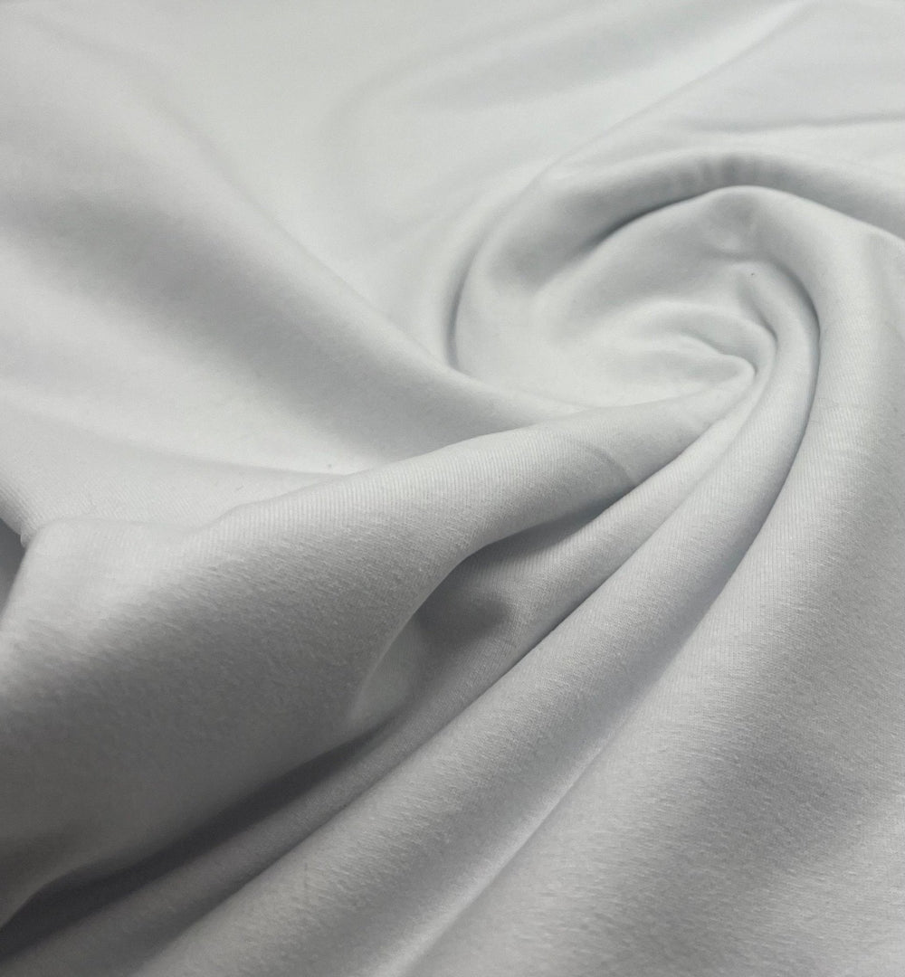 White Cotton Stretch Jersey 200 GSM 95/5 Lycra 4 Way Stretch