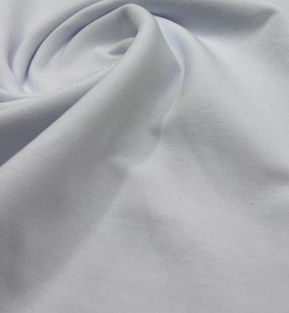 White French Terry Loopback Cotton Jersey 230 GSM 95/5 Lycra 4 Way Stretch