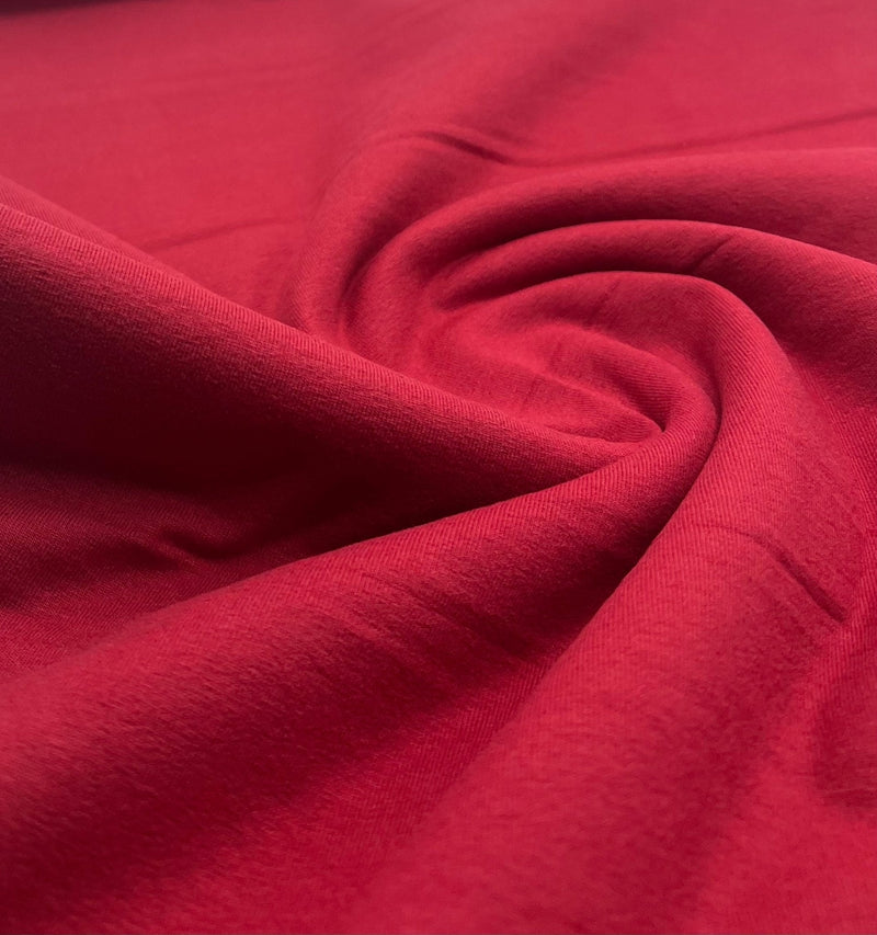 Wine Cotton Stretch Jersey 200 GSM 95/5 Lycra 4 Way Stretch