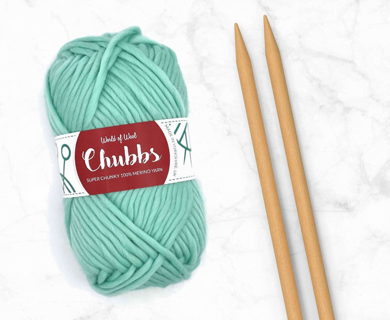 World of Wool Aqua Merino Super Chunky Yarn – 100g