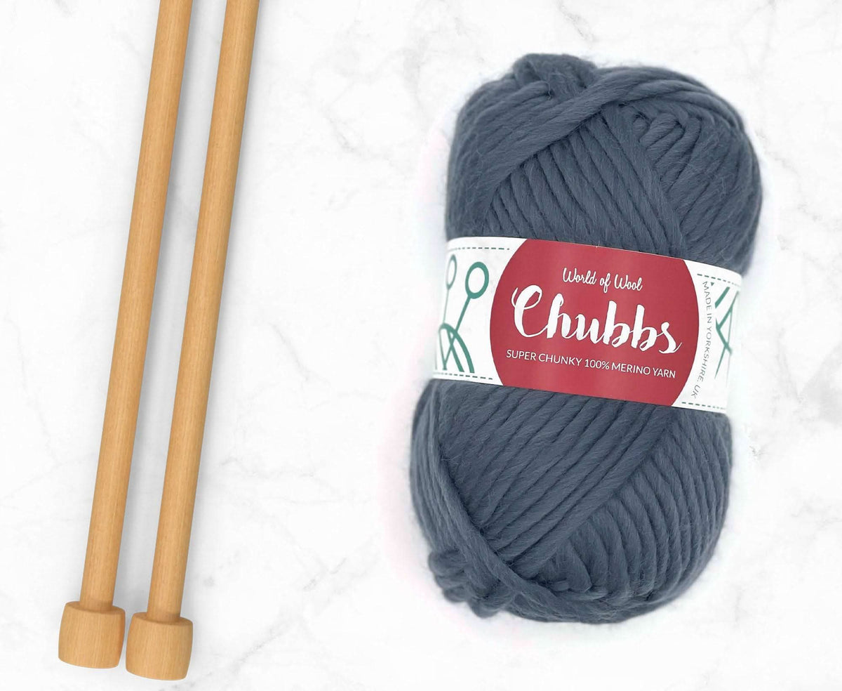 World of Wool Granite Merino Super Chunky Yarn – 100g