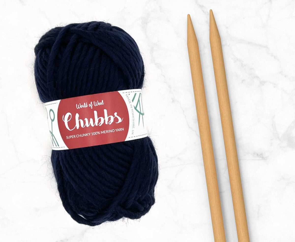 World of Wool Midnight Merino Super Chunky Yarn – 100g