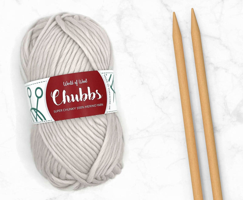 World of Wool Pearl Merino Super Chunky Yarn – 100g
